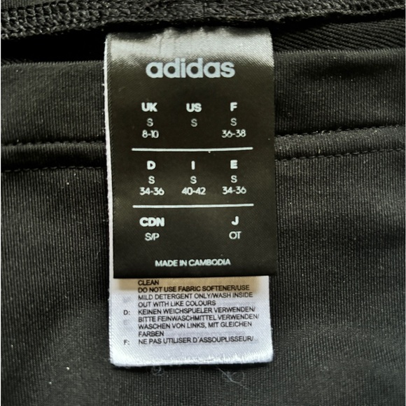 Adidas Black 3-Stripe Track Pants - Picture 6 of 7